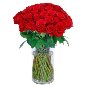 Red Roses vase