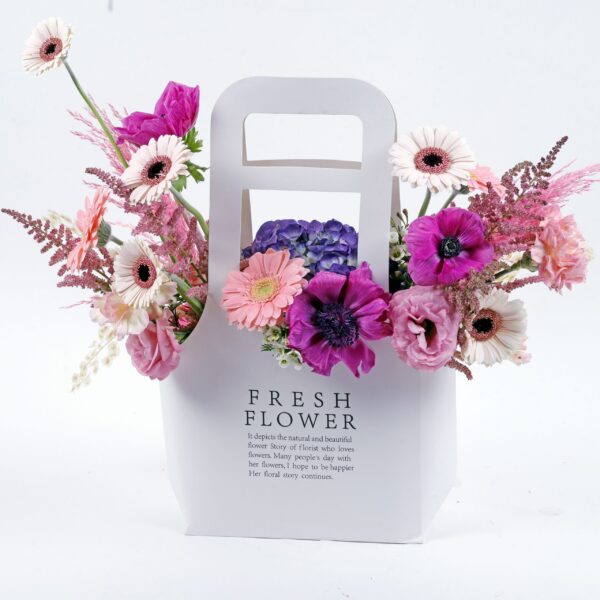 eco friendly bag of flowers