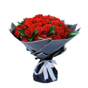 BUNCH OF 24 RED ROSES BOUQUET