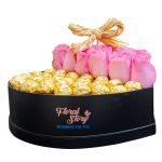 boxed flowers and chocolates