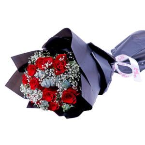 red rose anniversary bouquet