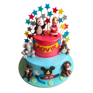 Animal Theme Cake