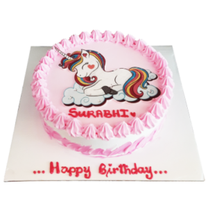 Baby Unicorn Photo Cake