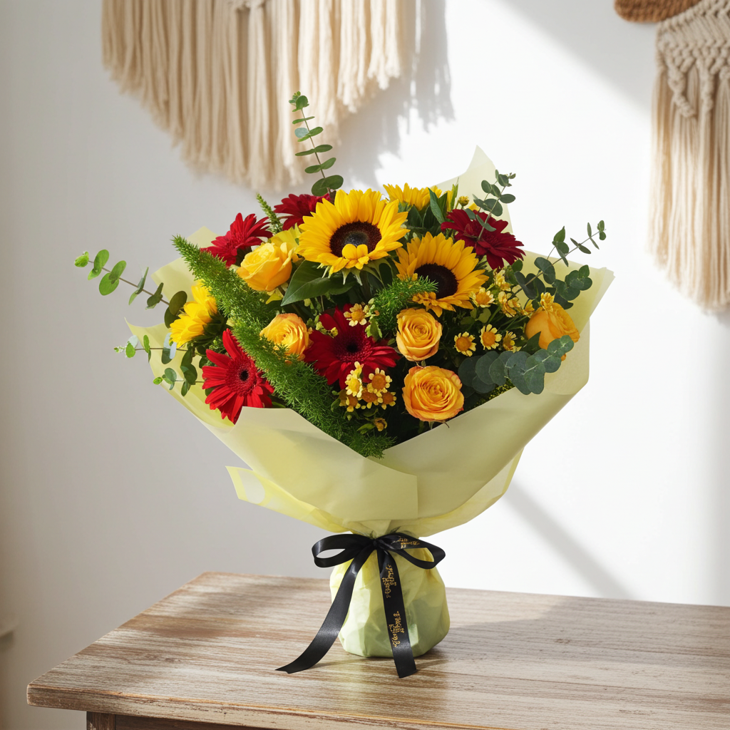 Sunflower-Mix-Bouquet-Floral-Shop-UAE