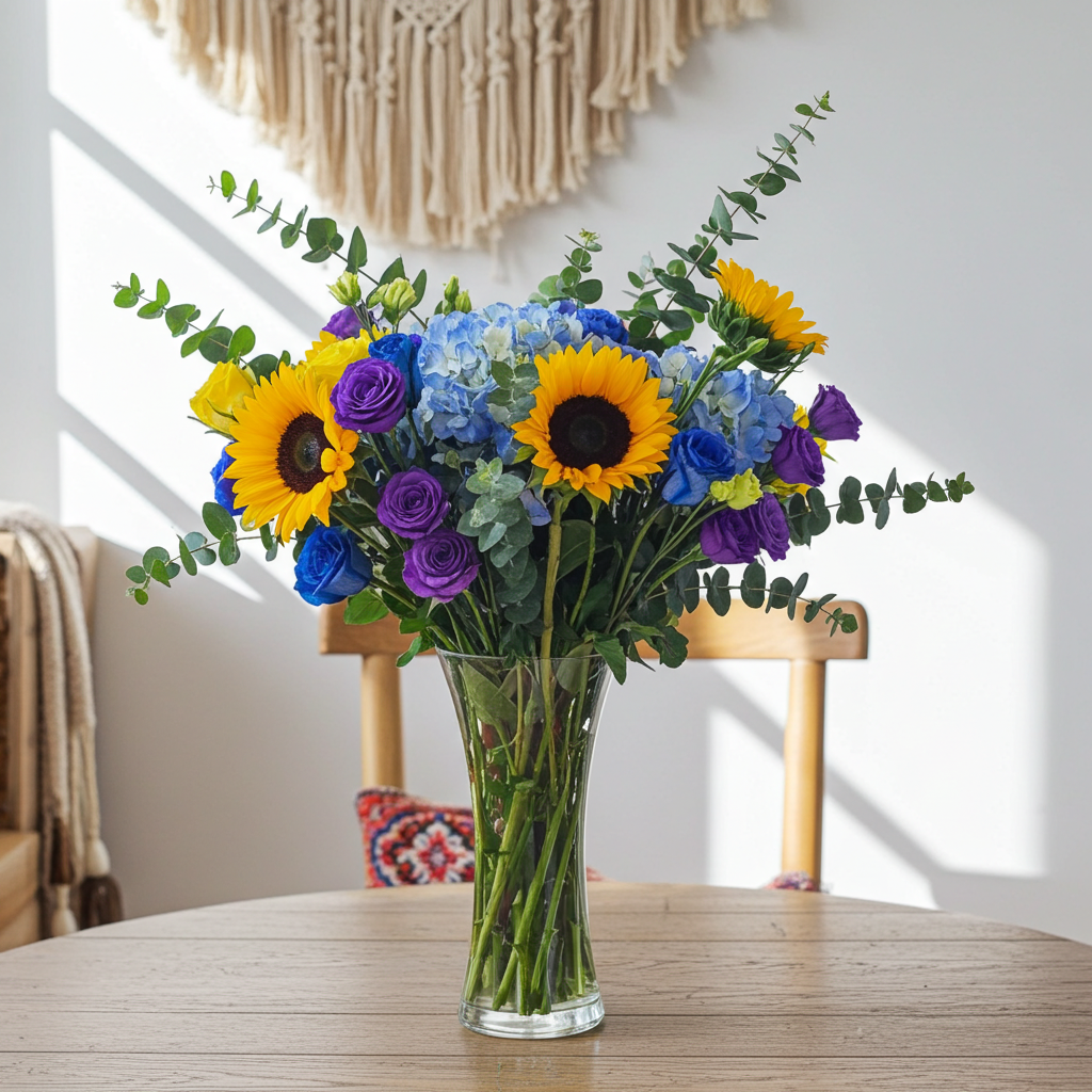 Sunflowers-in-vase-Floral-Shop-UAE