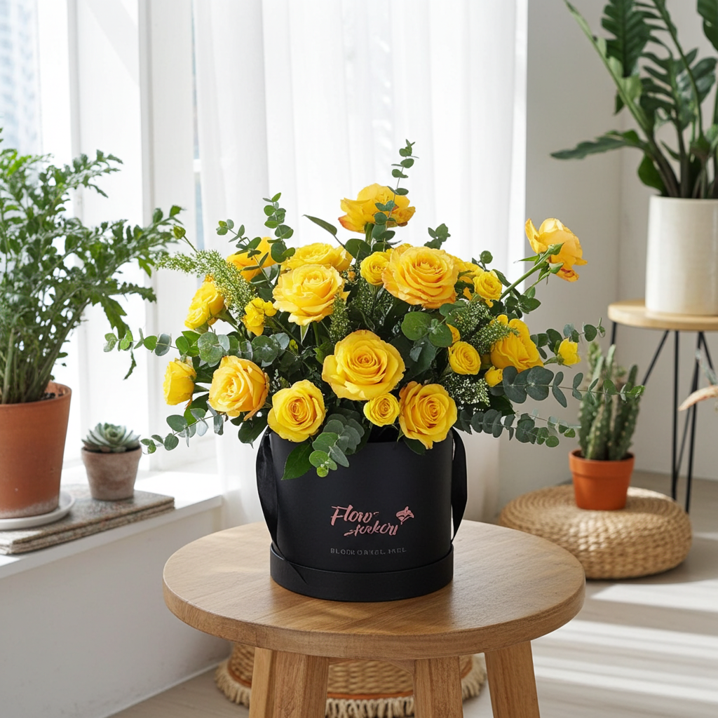 Yellow-Rose-Box-Floral-Shop-UAE