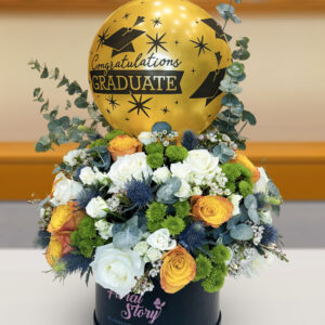 Graduation Flowers Gift Box